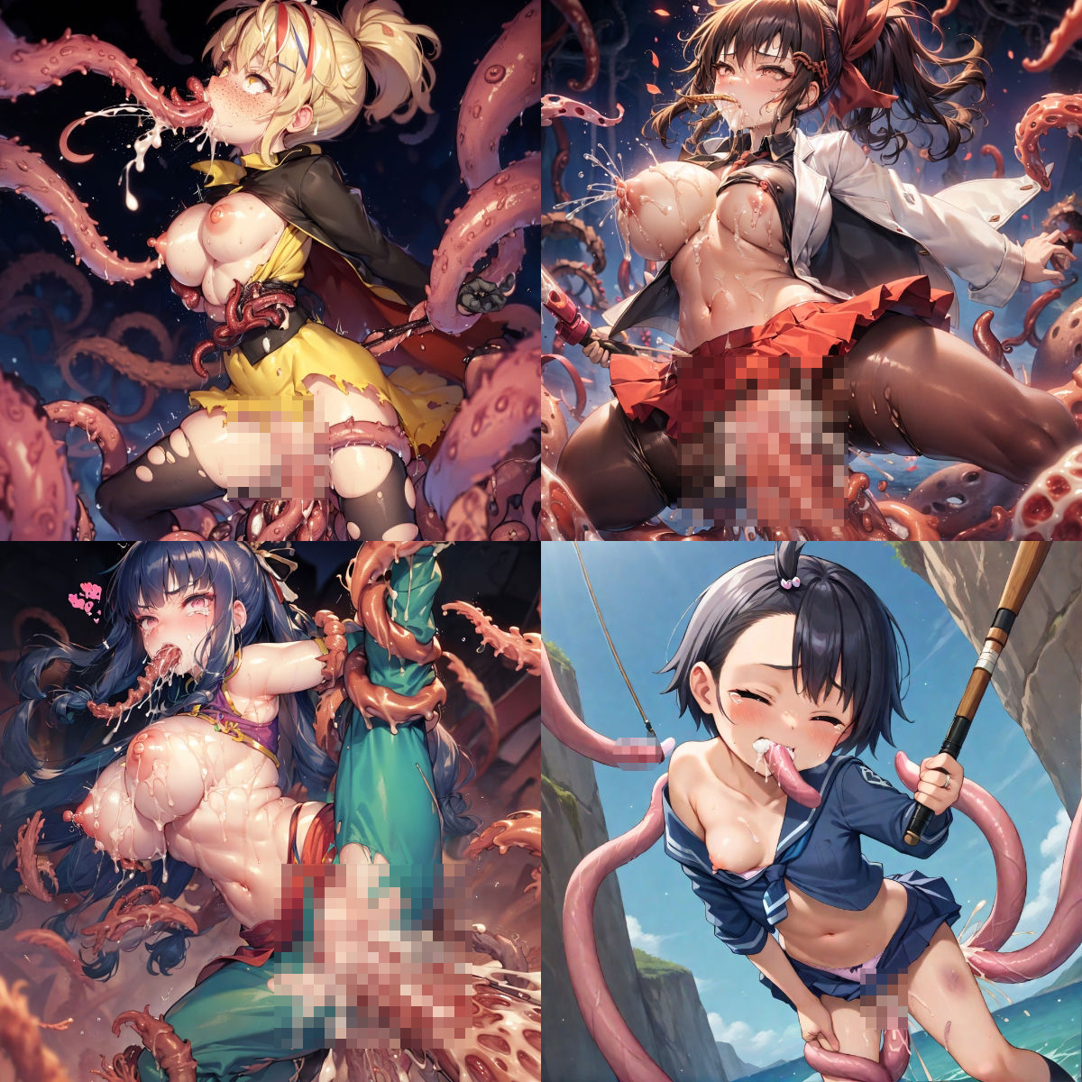 サンプル画像2:アニメキャラ触手はぁはぁCG集 2020冬春編(AIUEOEKAKI) [d_409291]