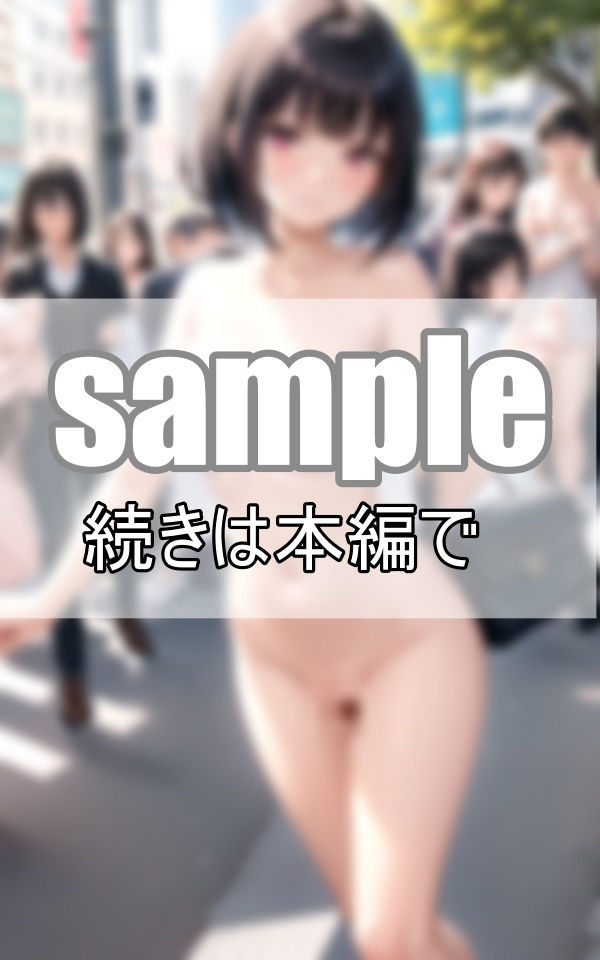 サンプル画像5:祝日の歩行者天国を全裸でおさんぽしてみたら、うれし恥ずかし注目の的でした(いそべやき) [d_409421]