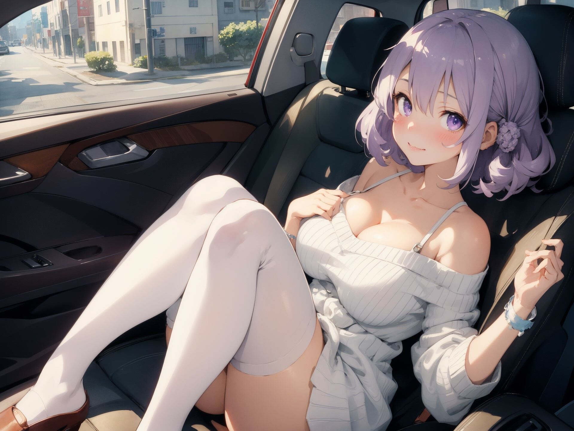 サンプル画像3:パパ活JDがデート中に挑発パンチラしてくる(毎日が1128) [d_409437]