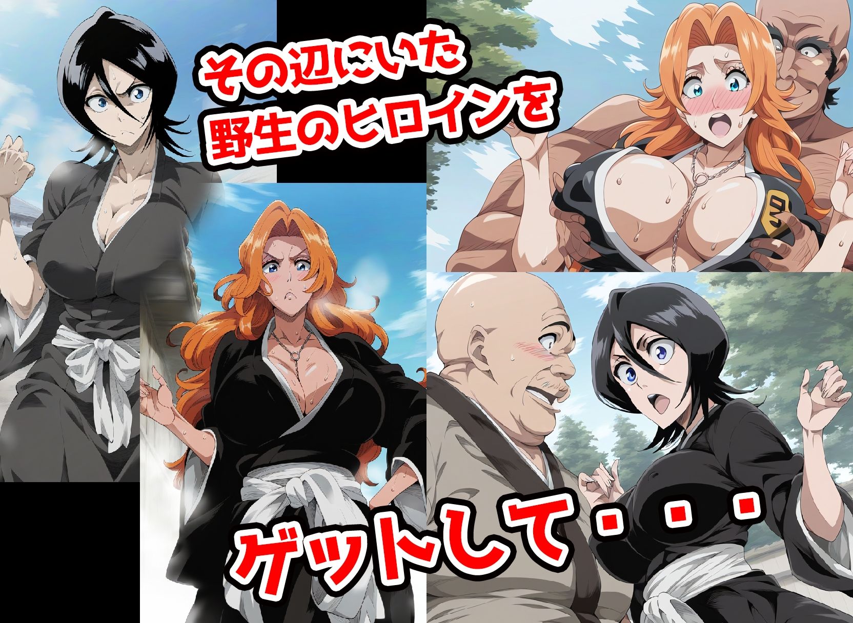 サンプル画像1:野生少女 朽木ル〇ア＆松本○菊 快楽堕ち画像集(わんだふぉおAI) [d_409449]