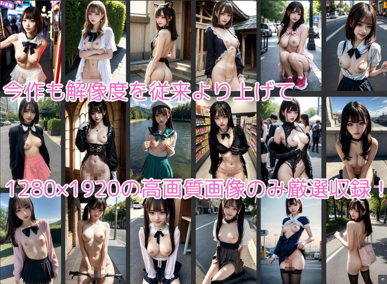 サンプル画像2:地雷系女子野外露出写真集(マジカルパレット) [d_409461]