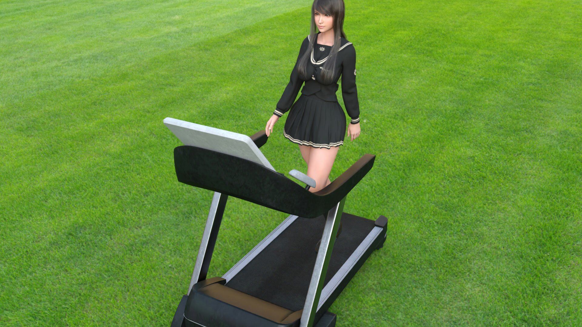 サンプル画像5:万能格闘美女「霧島愛唯（きりしまめい）」ウォーキング逆さ撮りパンチラ（PV02:純白Tバックパンティ）(Ozone_Layer) [d_409510]