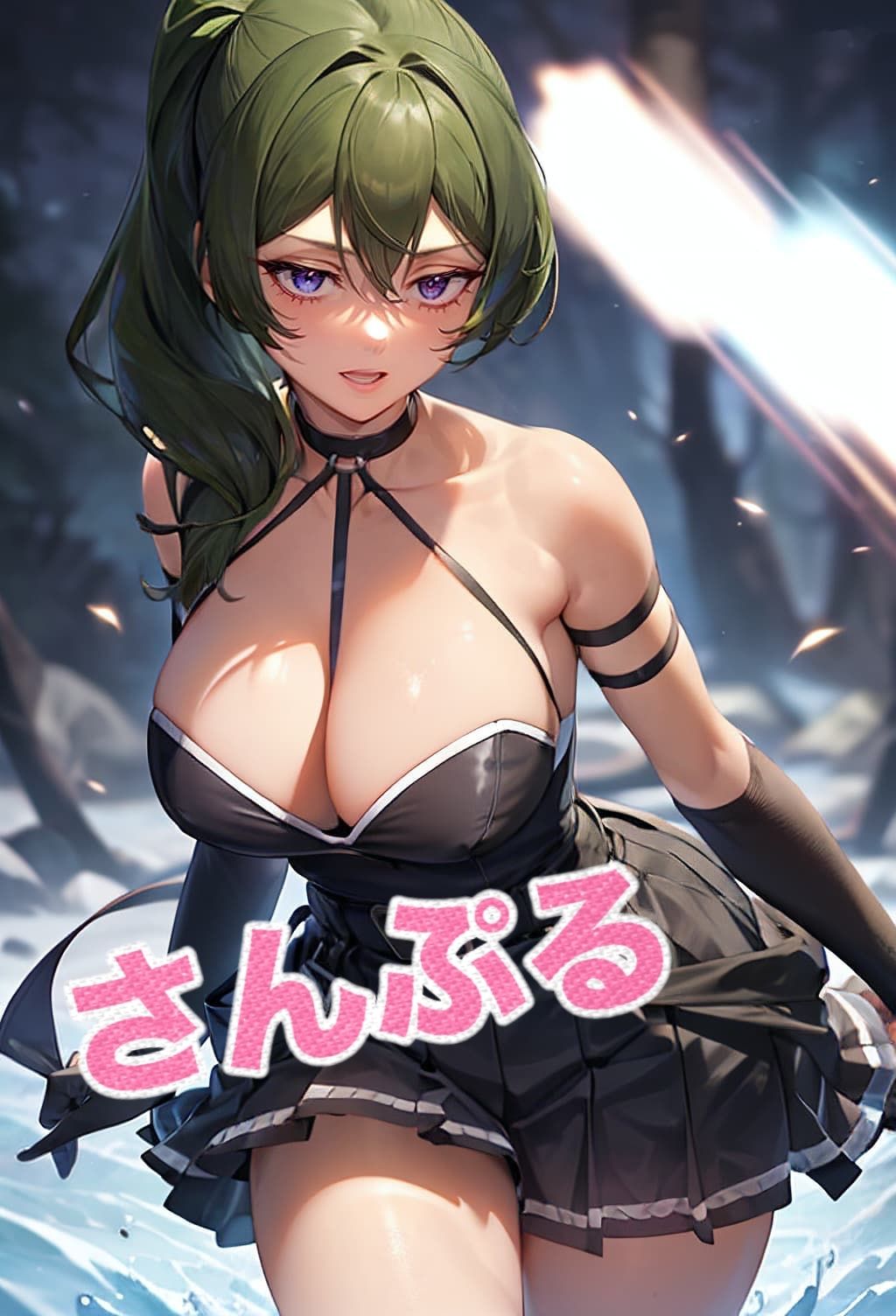 サンプル画像1:ヒロイン娼館に召喚 ［葬送のフリ●レン-ユ●ベル 編］ セリフ付きCG集(ミニminiパラダイス) [d_409545]