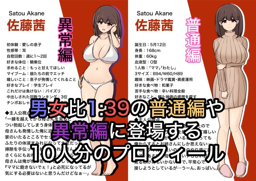 サンプル画像3:男女比1:39の平行世界は思いのほか異常（Fantia2024年4月〜6月まとめ）(きっさー) [d_409578]