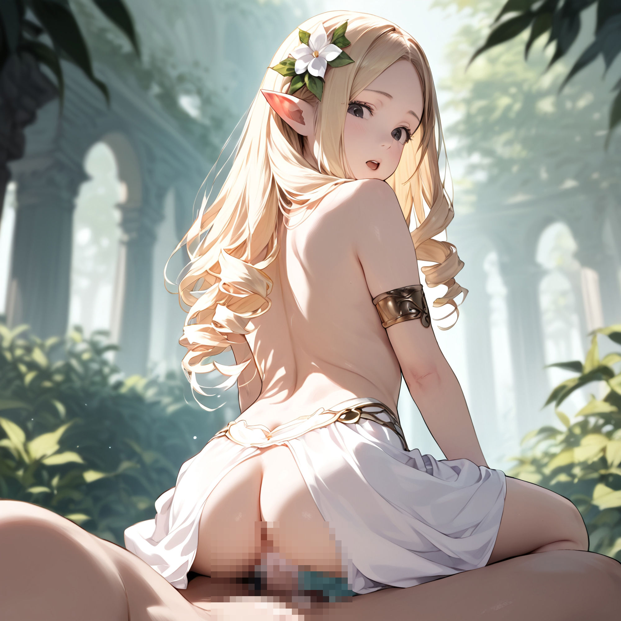 サンプル画像5:エルフの里の種付け祭り(ジャングルジム) [d_409667]