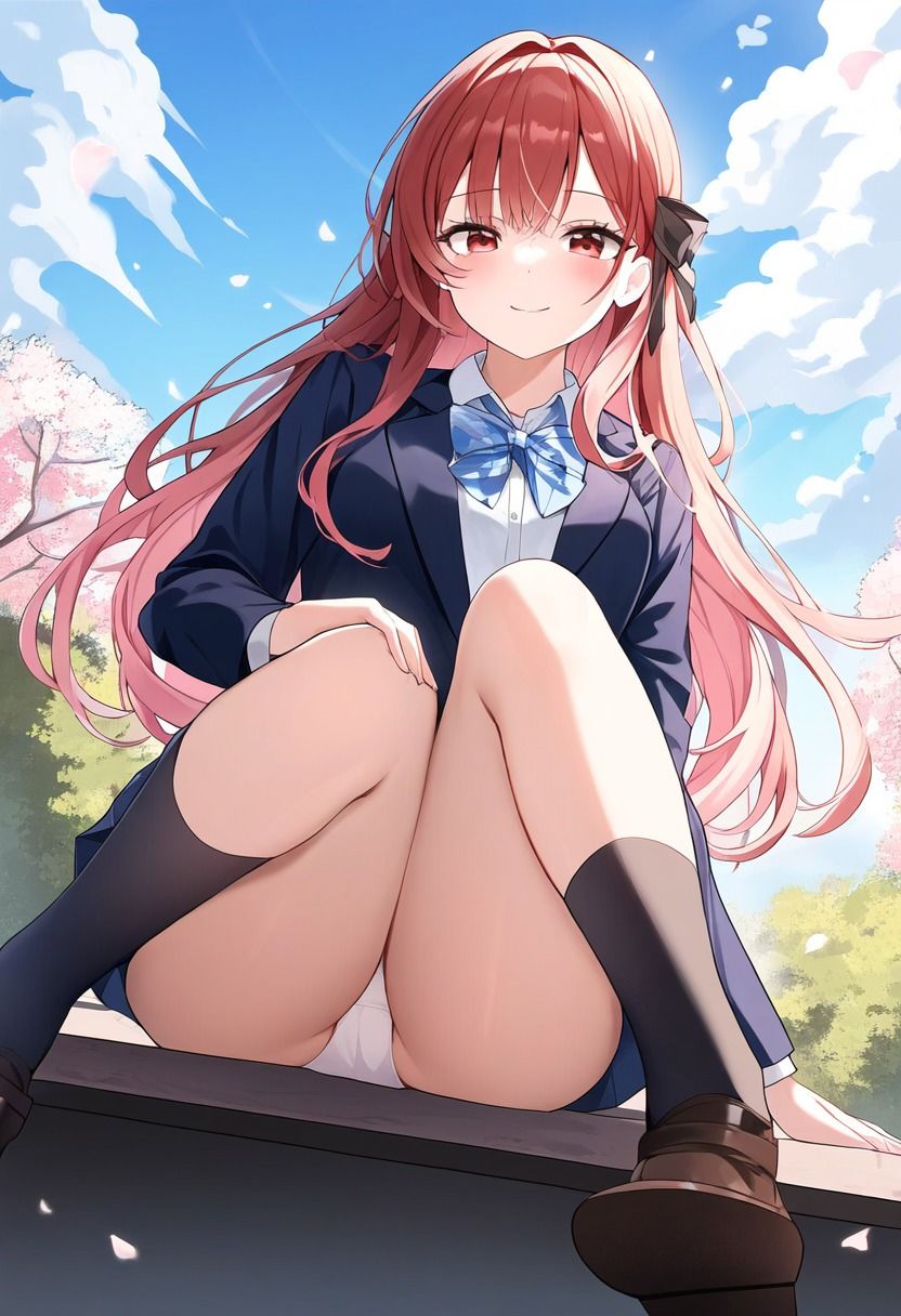 サンプル画像6:パンチラなJK(AI美女のぬくもり) [d_409691]