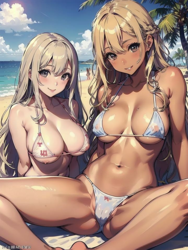 サンプル画像2:美女ギャル比率の圧倒的に高い海水浴場で欲情(さきっぽ係長) [d_409696]