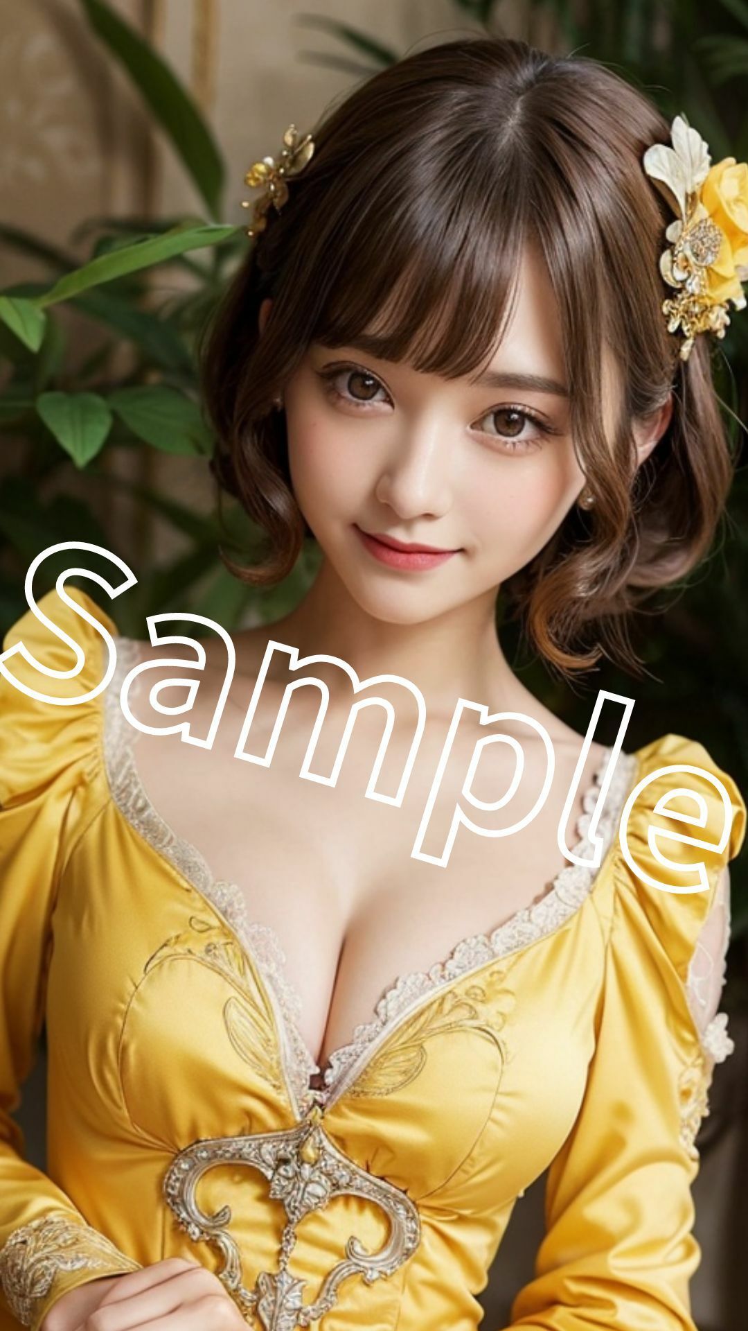 サンプル画像1:高貴な美女お姫様グラビア 無垢で純粋な姫が落ちた快楽(Masudai_AIclub) [d_409779]