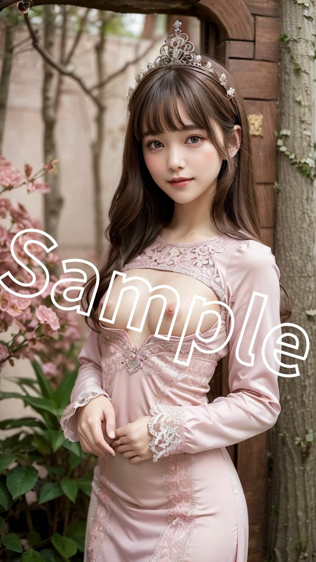 サンプル画像3:高貴な美女お姫様グラビア 無垢で純粋な姫が落ちた快楽(Masudai_AIclub) [d_409779]