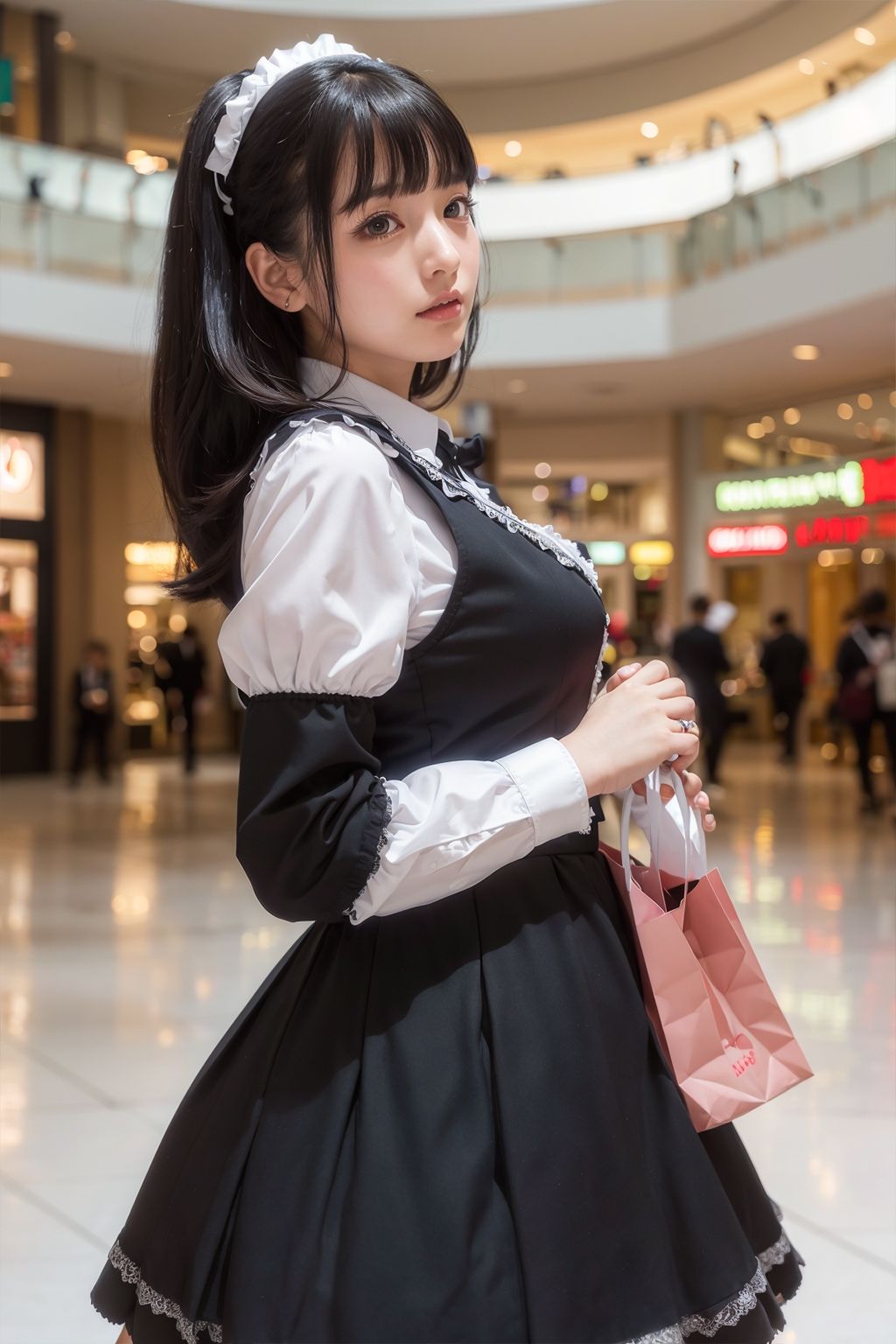 サンプル画像2:shopping， topless，(miyochinAI) [d_409802]