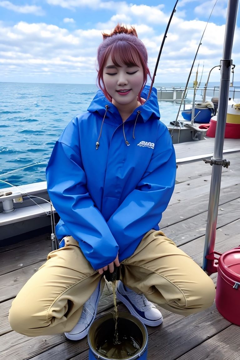 サンプル画像4:おもらし釣りガール(P-AI planning) [d_409831]