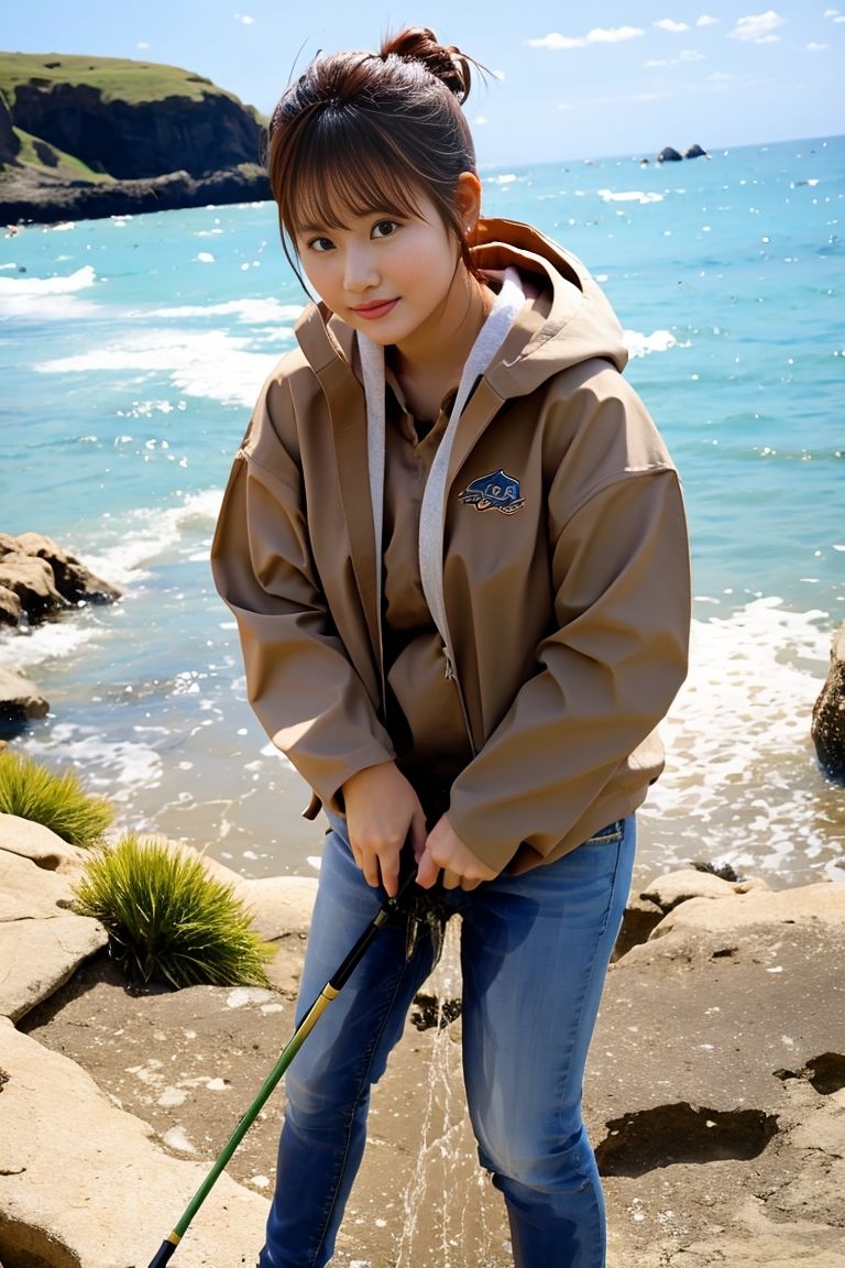 サンプル画像5:おもらし釣りガール(P-AI planning) [d_409831]