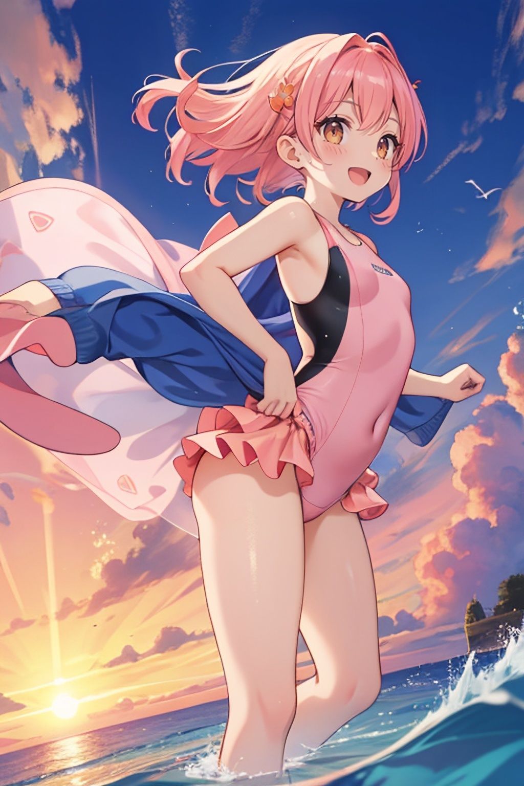 サンプル画像1:水着美少女イラスト集(ぱいろみん) [d_409833]