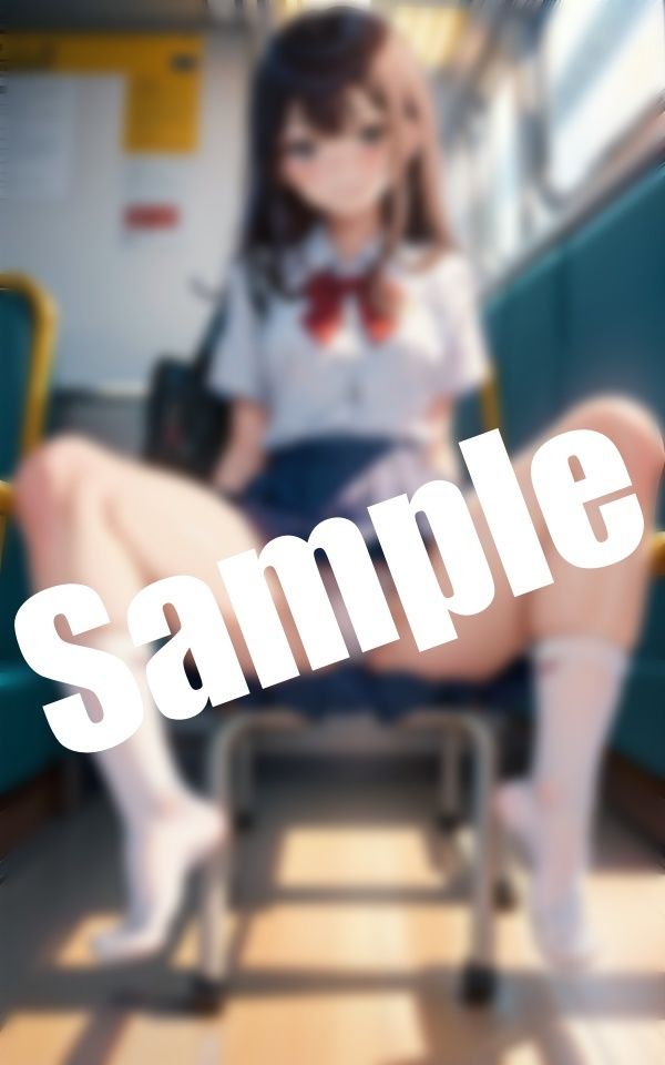 サンプル画像2:美少女のおま〇こ〜スカートの下のパンツにマン筋が！(エロ見放題タイム) [d_409846]