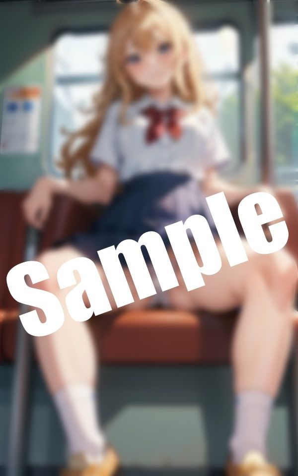 サンプル画像3:美少女のおま〇こ〜スカートの下のパンツにマン筋が！(エロ見放題タイム) [d_409846]