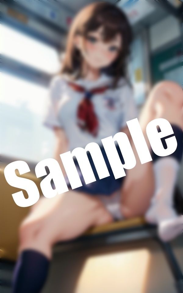 サンプル画像5:美少女のおま〇こ〜スカートの下のパンツにマン筋が！(エロ見放題タイム) [d_409846]