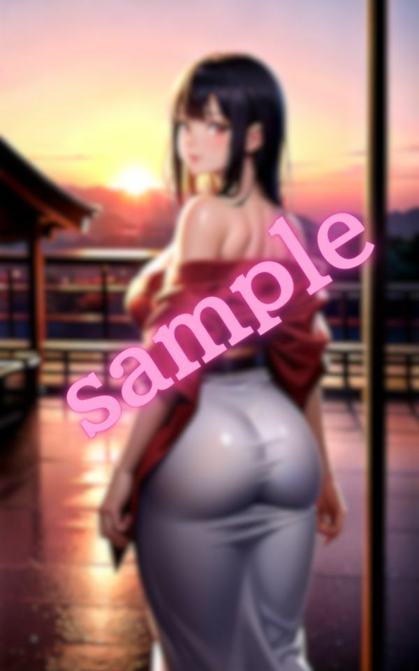 サンプル画像1:私とやりたいの？肩を出して誘惑してくる美人なお姉さん(誘惑してくる美人ギャル) [d_409865]