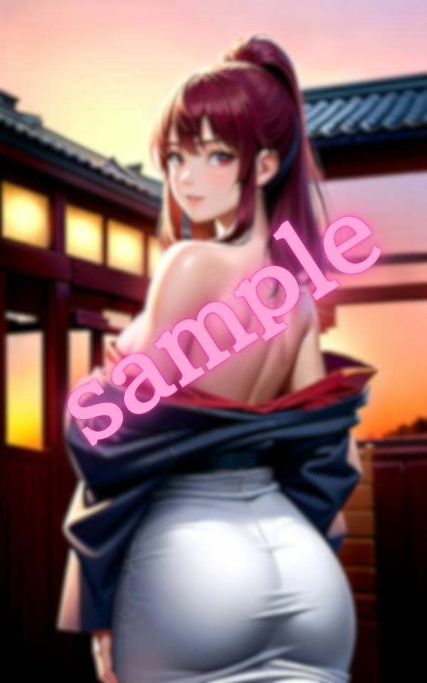 サンプル画像6:綺麗な夕日と綺麗なお姉さん〜最高のロケーションで最高のS〇Xをする〜(AIエロエロクラブ) [d_409869]