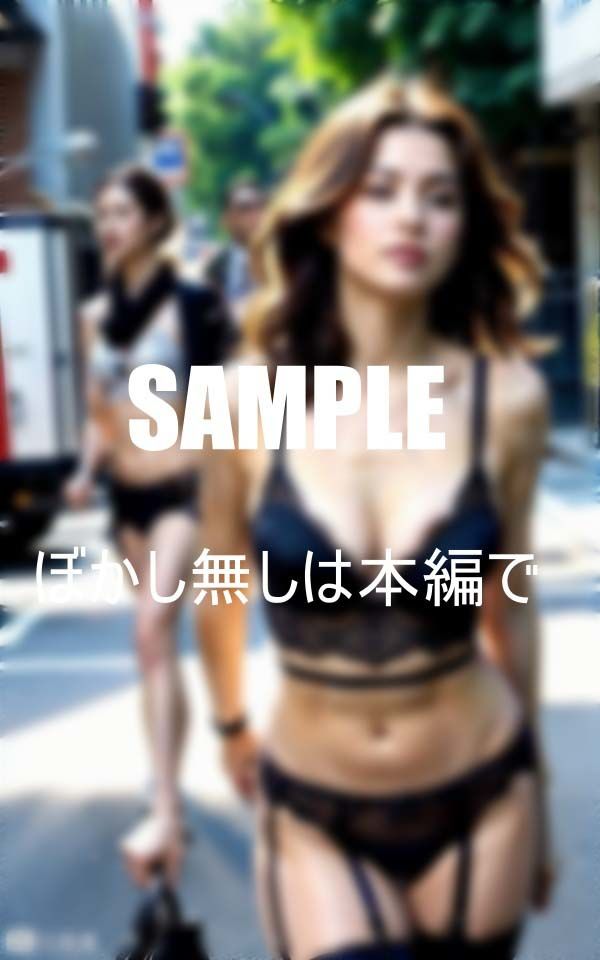 サンプル画像3:男が欲しくて濡れっぱなしのガーターベルト熟女痴女たち(AI美女LABO.4) [d_410076]