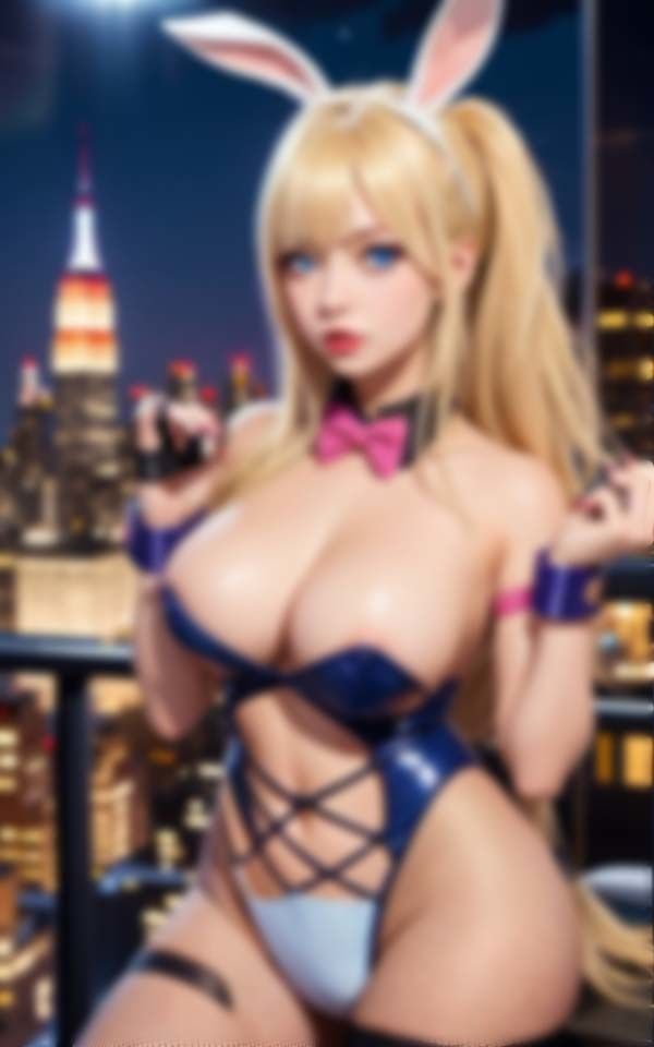 サンプル画像1:外国人金髪バニーガールの挑発的な態度にメロメロ(えいあいLOVE出版) [d_410097]