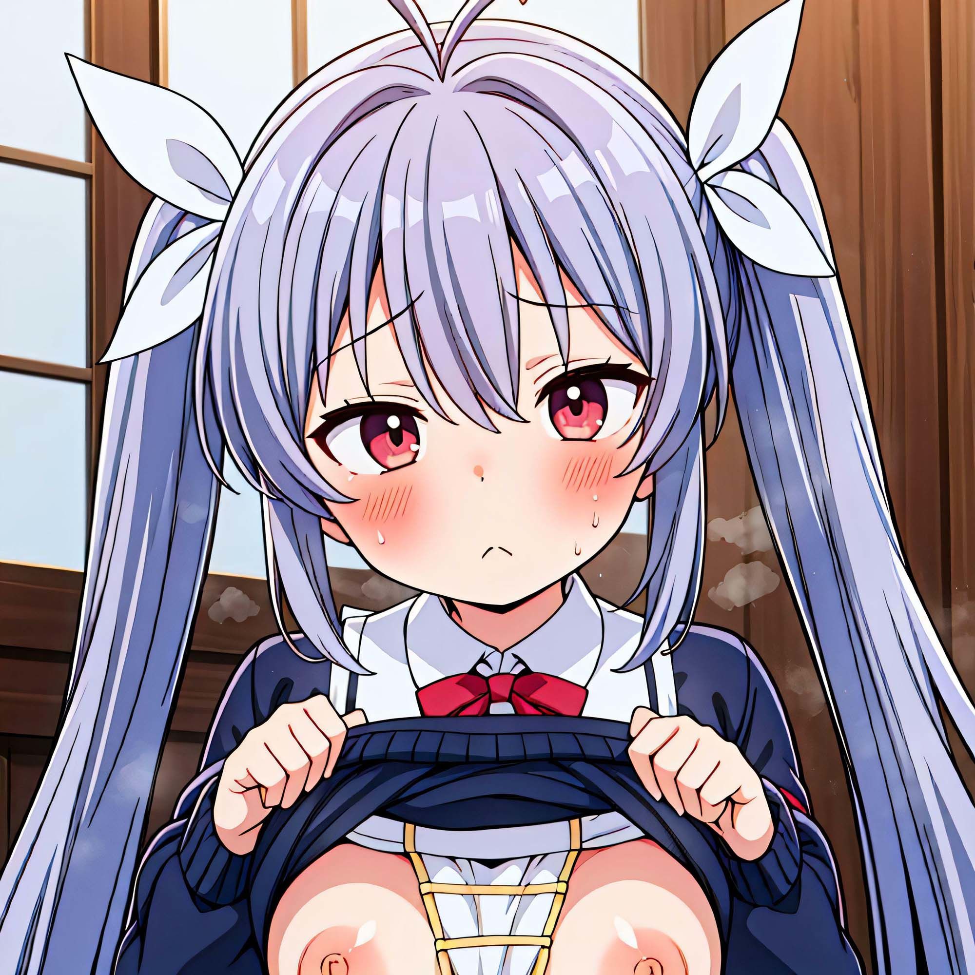 サンプル画像2:えっちなの見せるのん(光の庭) [d_410100]