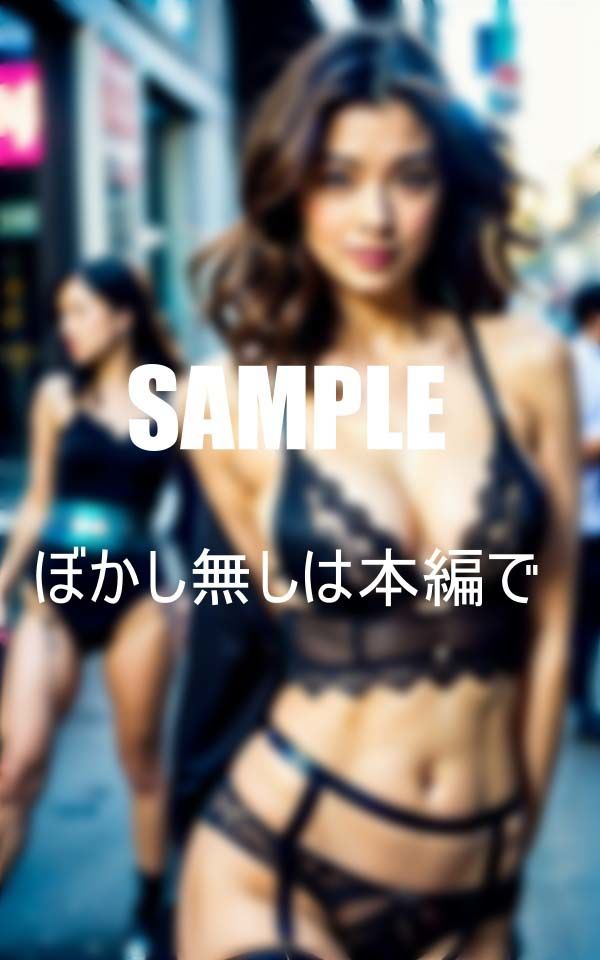 サンプル画像1:男根が欲しくて濡れ濡れの ガーターベルト熟女痴女たち(AI美女LABO.4) [d_410109]