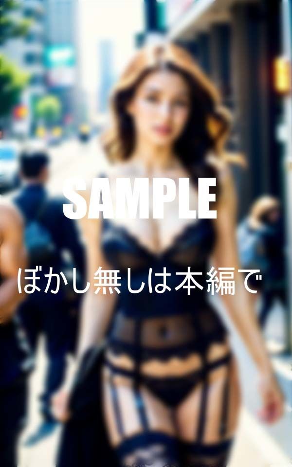 サンプル画像5:男根が欲しくて濡れ濡れの ガーターベルト熟女痴女たち(AI美女LABO.4) [d_410109]