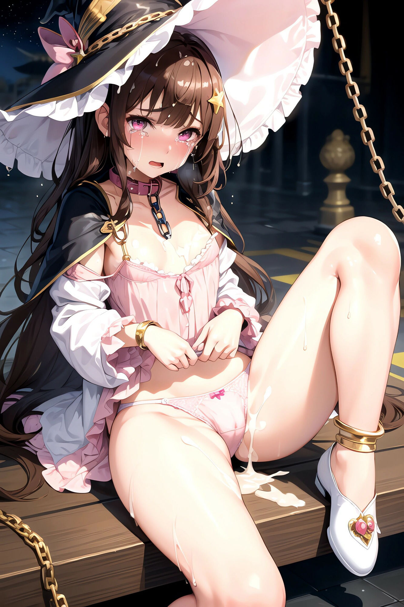 サンプル画像4:【茶髪編】おしゃれ魔法少女に鎖首輪＆強●パンティー中出し射撃(AIアクアパッツァ) [d_410228]