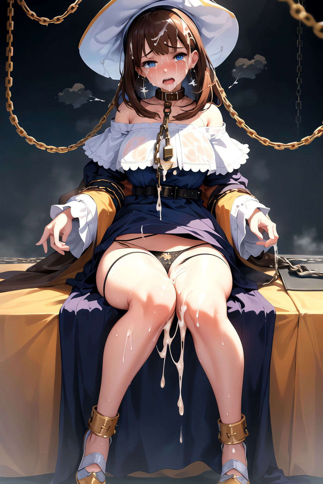 サンプル画像6:【茶髪編】おしゃれ魔法少女に鎖首輪＆強●パンティー中出し射撃(AIアクアパッツァ) [d_410228]