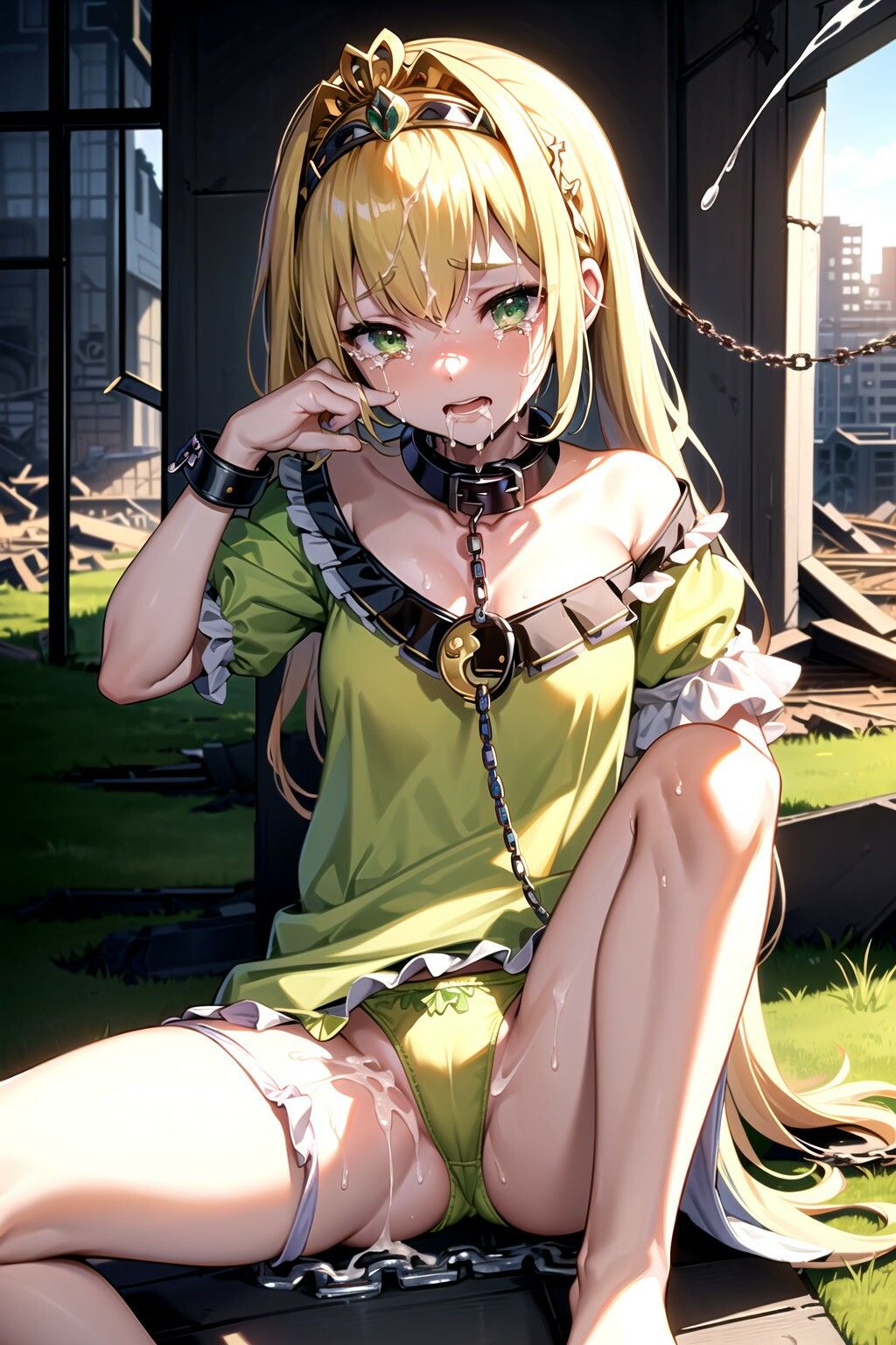 サンプル画像3:【金髪編】地下アイドルに鎖首輪＆強●パンティー中出し射撃(AIアクアパッツァ) [d_410231]