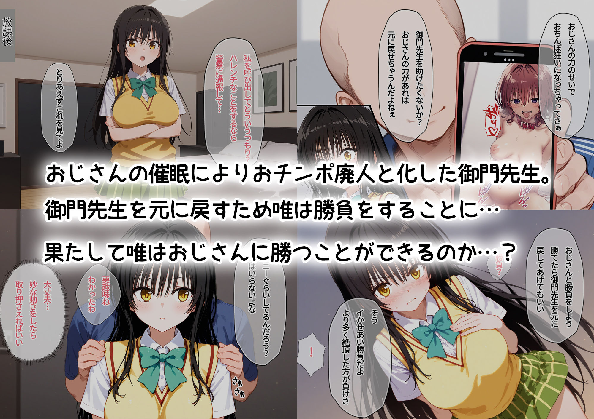 サンプル画像1:催●種付けおじさん VS 古手川唯(素人万歳) [d_410302]