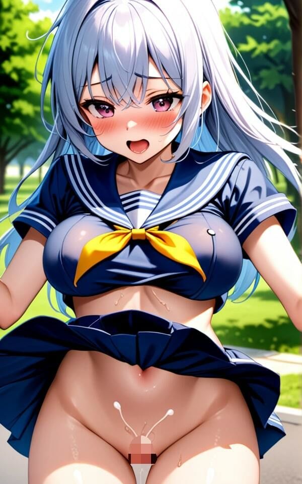 サンプル画像6:セーラー服の巨乳ギャルと色んな所で！ もっと色んな所でしようね！(青空と青春) [d_410333]