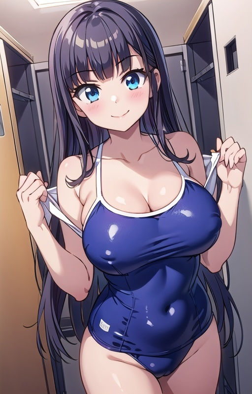 サンプル画像3:スク水女子のトロけ顔〜教室で発情、トロトロになるまで…(ましゅまろしょこら) [d_410393]