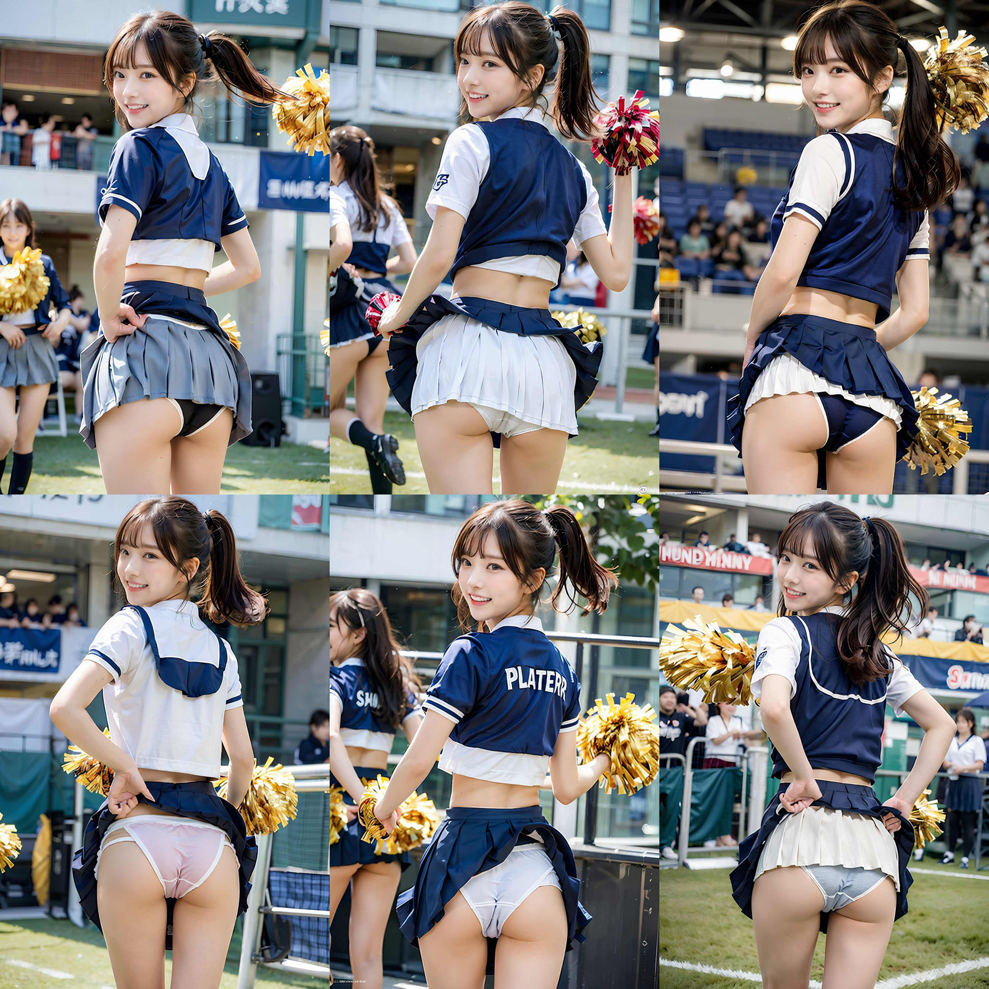 サンプル画像4:チアパンを忘れて生パンツで応援するチアガール vol:1(SakuraBooks) [d_410398]