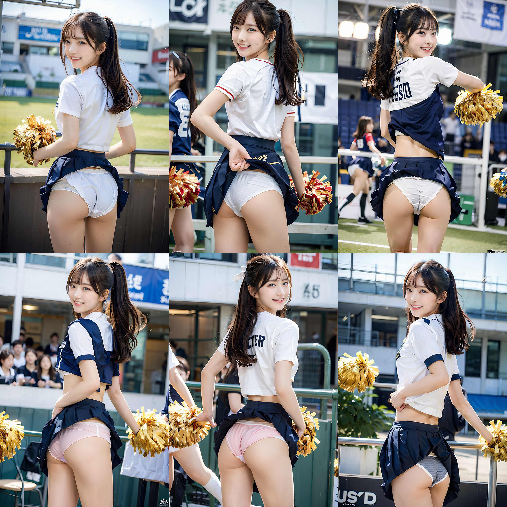 サンプル画像5:チアパンを忘れて生パンツで応援するチアガール vol:1(SakuraBooks) [d_410398]