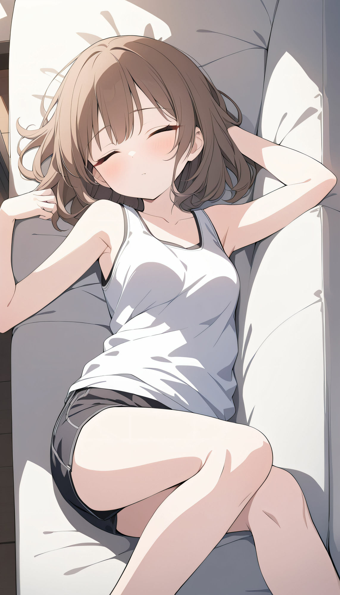 サンプル画像5:妹の無防備な姿を見るのはお兄ちゃんの特権です(AI factory) [d_410405]