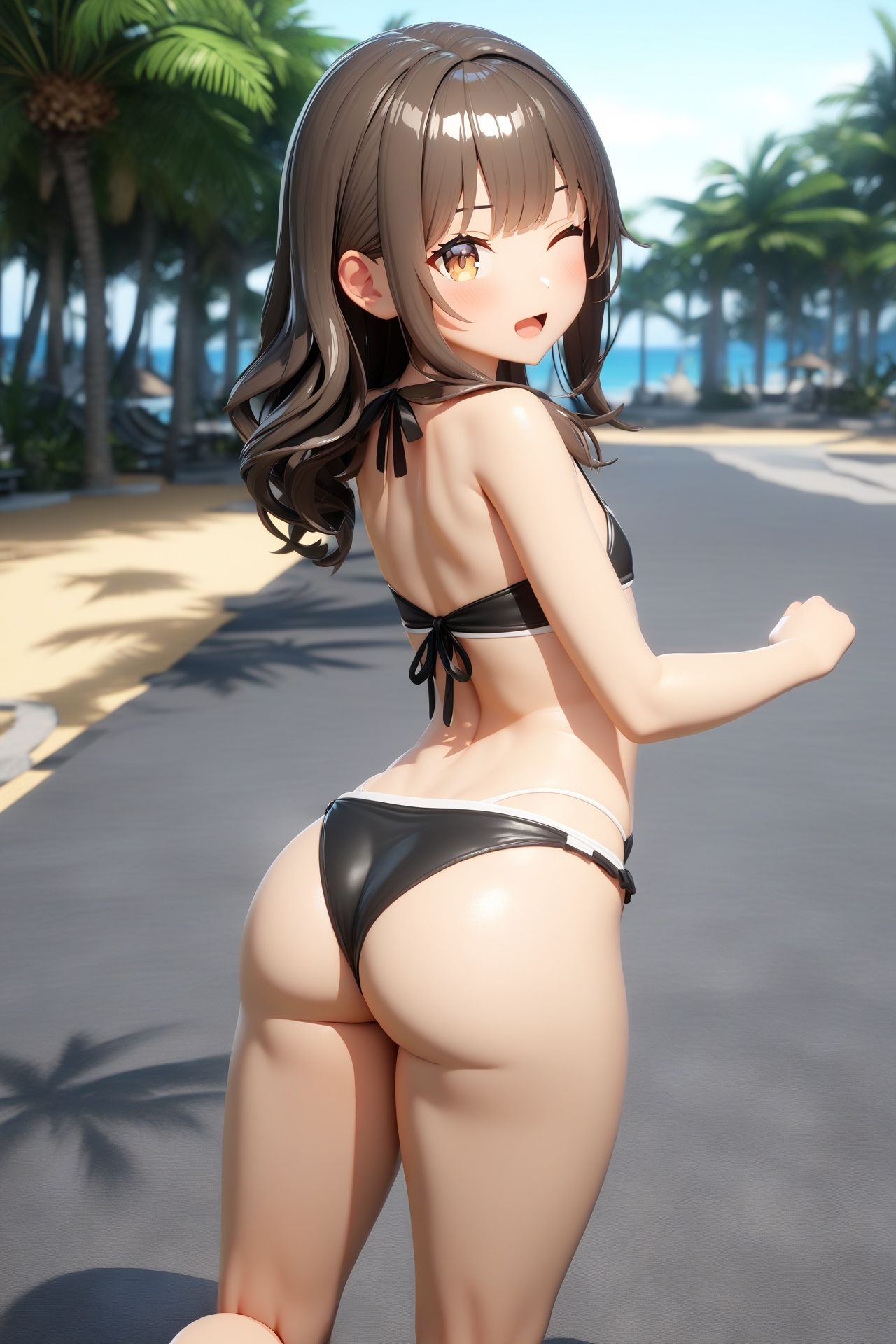 サンプル画像1:夏季休暇はビーチで満喫！(ハートパイン) [d_410478]