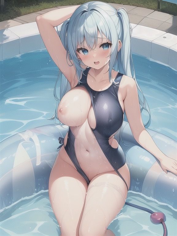 サンプル画像6:かなりエッチな AI イラスト集 （水着）(AIの本気) [d_410557]