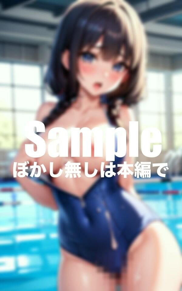 サンプル画像3:水着がエッチすぎてぶっかけられる美女(Hな怪獣) [d_410560]