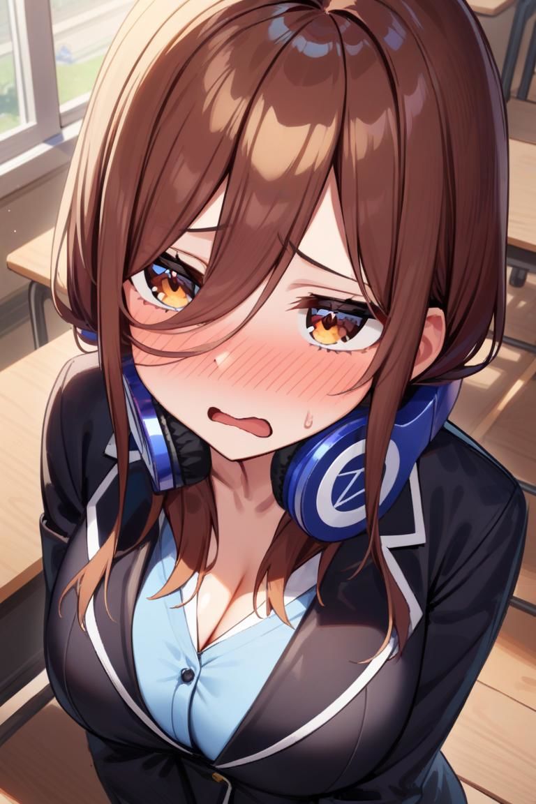 サンプル画像1:五等分の◯嫁 中野三◯みたいな女の子(縦軸と無花果) [d_410601]