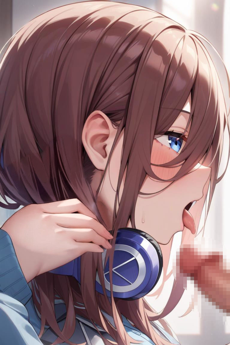 サンプル画像2:五等分の◯嫁 中野三◯みたいな女の子(縦軸と無花果) [d_410601]