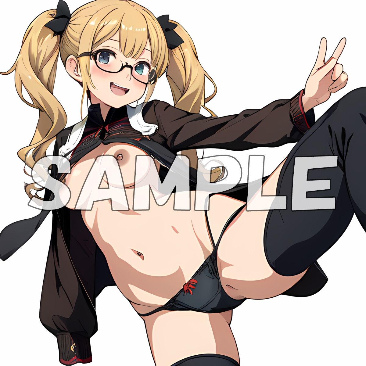 サンプル画像3:きまぐれ眼鏡ッ娘おぱんつ01(牡丹桜) [d_410619]