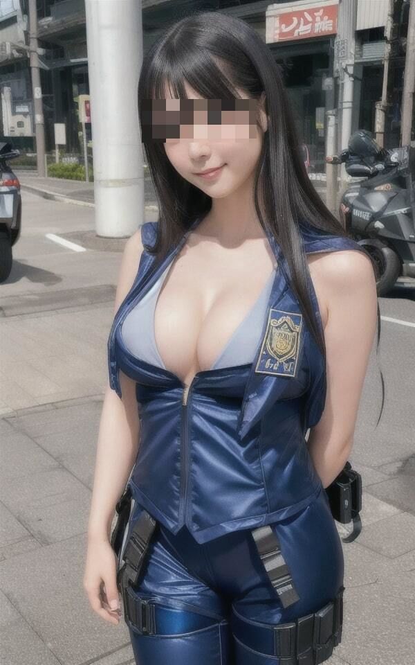 サンプル画像3:街中で超かわいいと思って声をかけたらまさか、本業の方だったwww誘惑した罪で野外で逮捕と言いながら逆に誘惑されていますwww(ミス・チェリー) [d_410636]