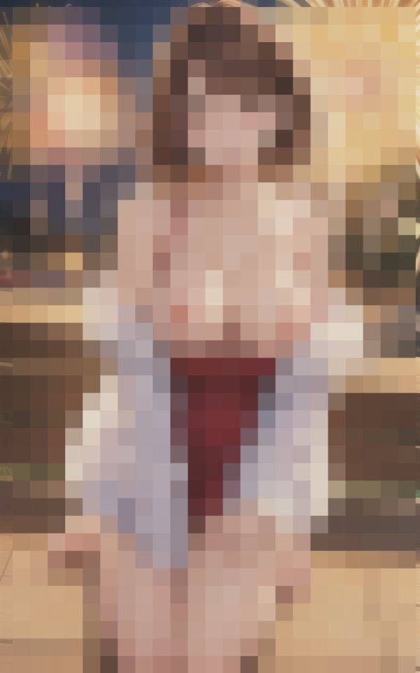 サンプル画像3:夏の終わり 夜のデート(癒しのAI美女) [d_410647]