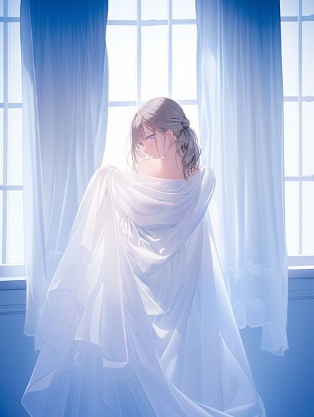 サンプル画像1:ドレス美少女27 裸よりエッチな裸シーツの女の子(Dresscco) [d_410689]