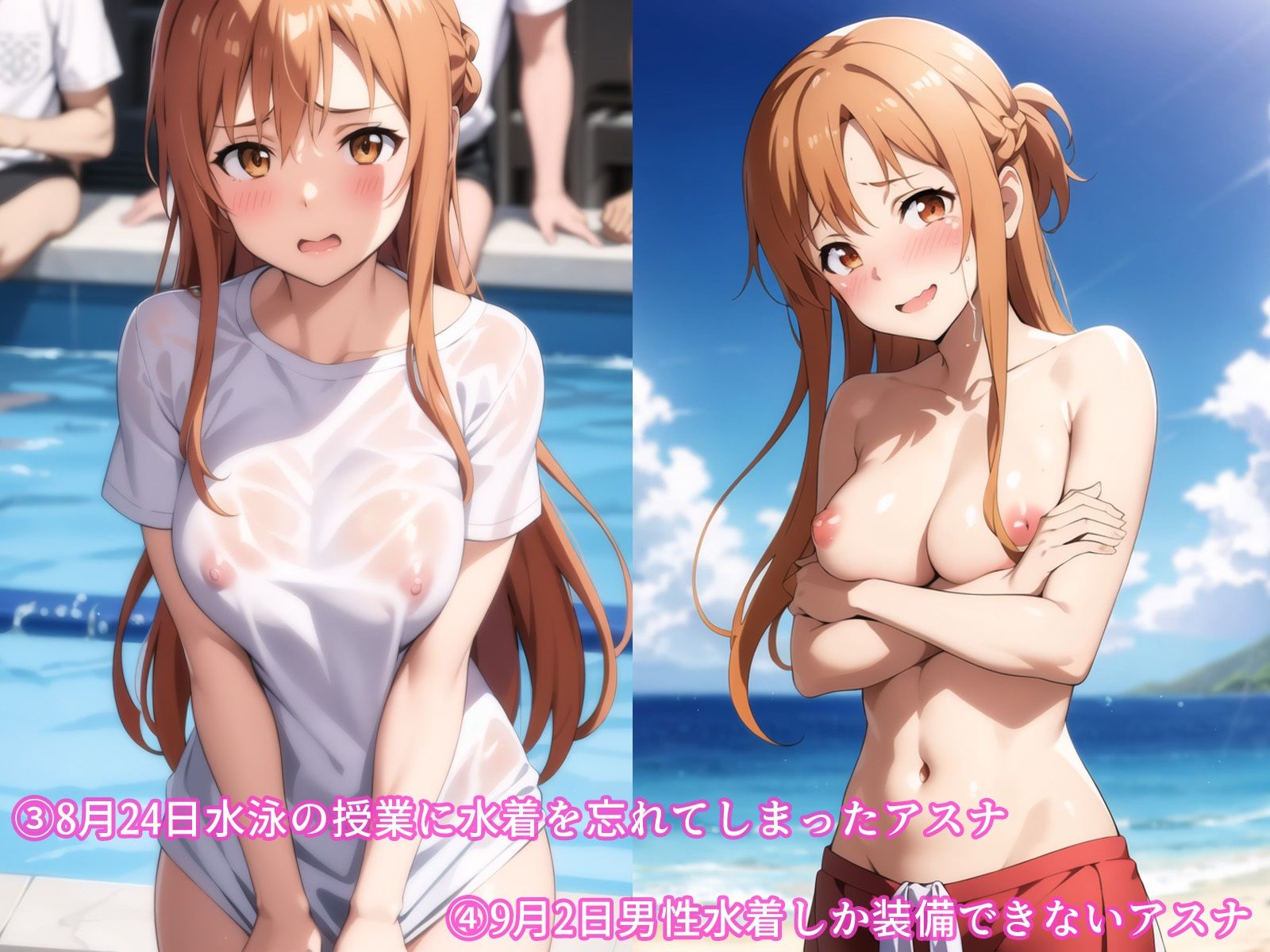 サンプル画像2:2023年8月〜2024年4月、結城明〇奈羞恥まとめ(羞恥露出研究所) [d_410731]