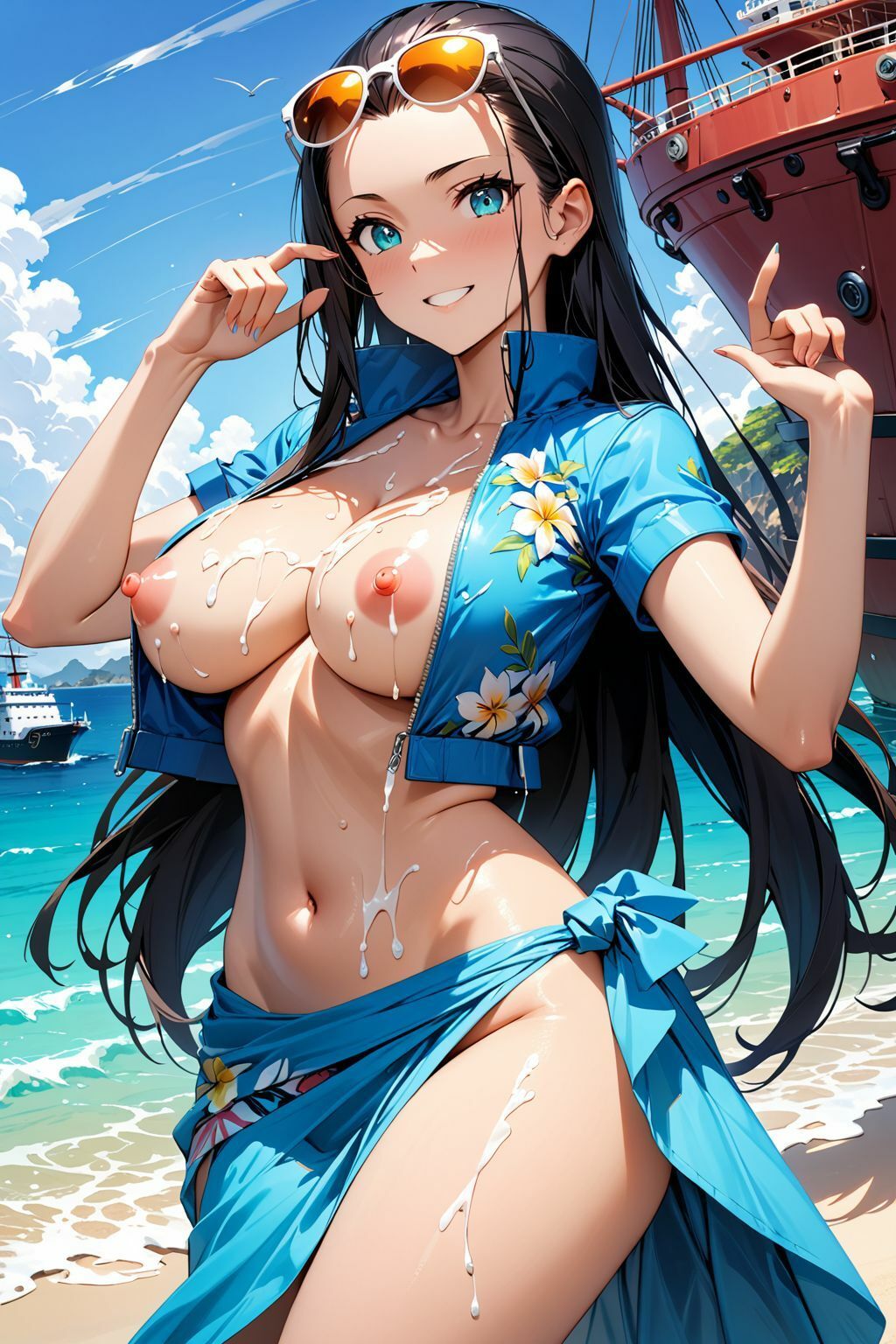 サンプル画像1:ワンピース ロビン 1(リュ@AI) [d_410789]