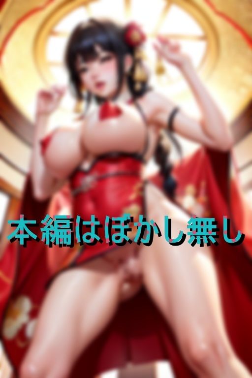 サンプル画像4:立派な超乳に成長した幼馴染がエロエロなチャイナ姿で僕を誘惑(エース) [d_410940]