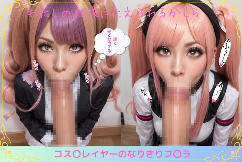 サンプル画像2:フェラコレクション_01（コスプレギャル編）(ぼっち) [d_411086]