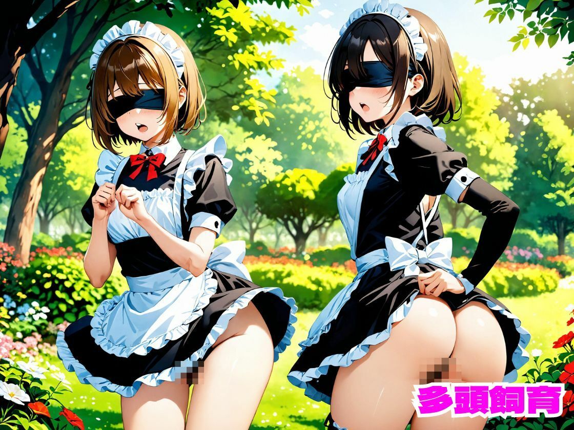 サンプル画像1:多頭飼育 〜 メイド牝犬ハーレム、調教真っ最中 Vol.2【4K】(多頭専科) [d_411095]